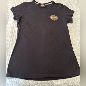 Women’s Black Harley Davidson short sleeve T-shirt from Rio, Brazil